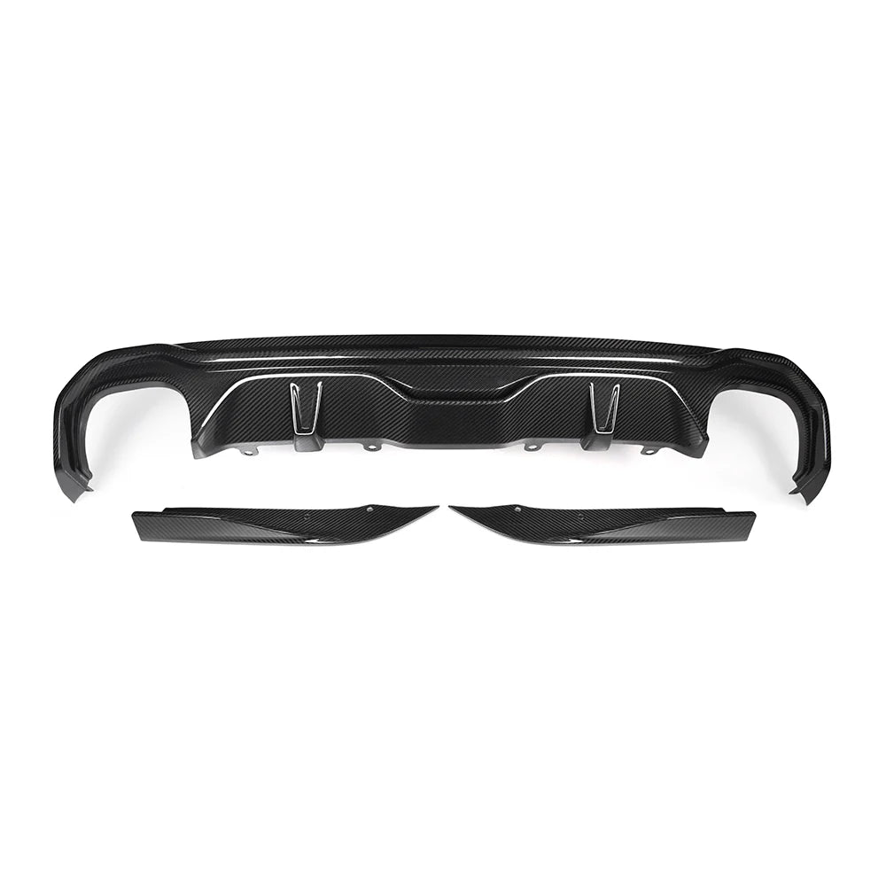 SOOQOO Carbon Fibre Dual Tip Rear Diffuser - Compatible with BMW 4 Series (G26) - SOOQOO Official Rear Diffuser