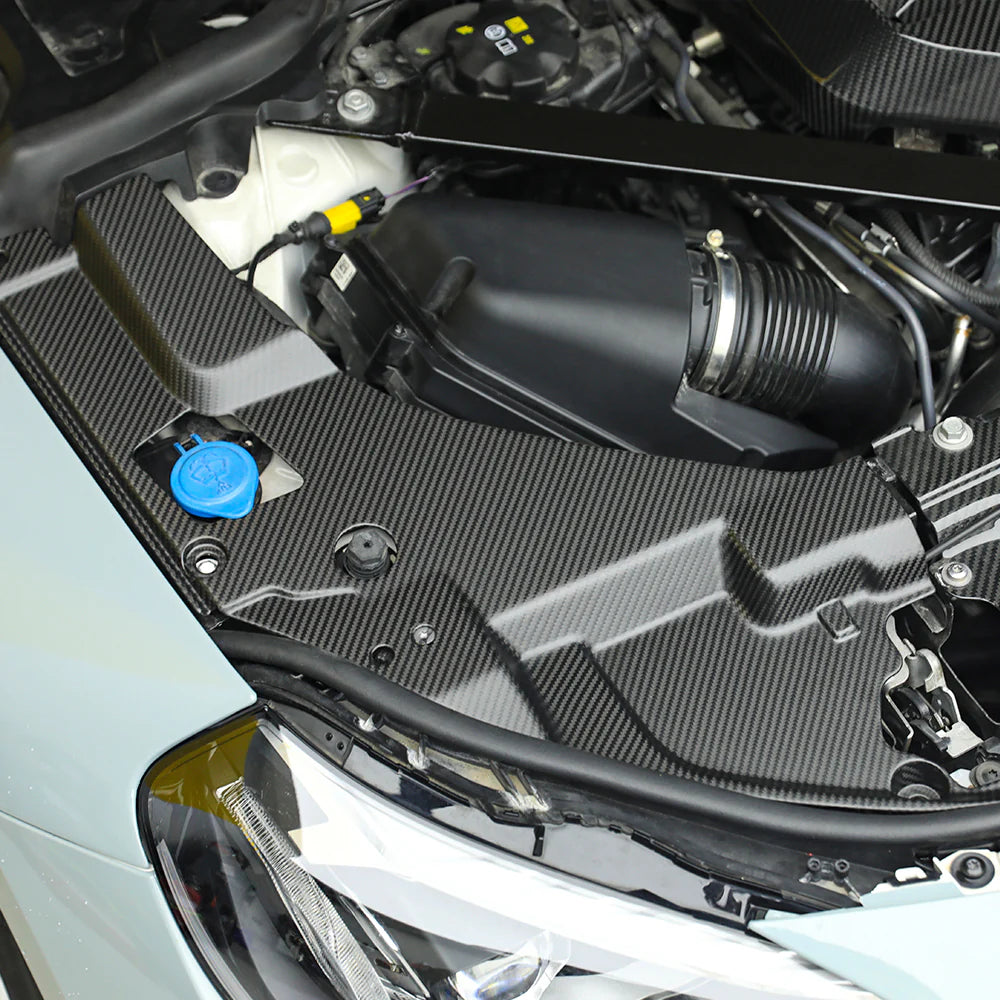 SOOQOO Carbon Fibre Engine Bay Side Trims - Compatible with BMW M2 (G87) - SOOQOO Official Engine Bay
