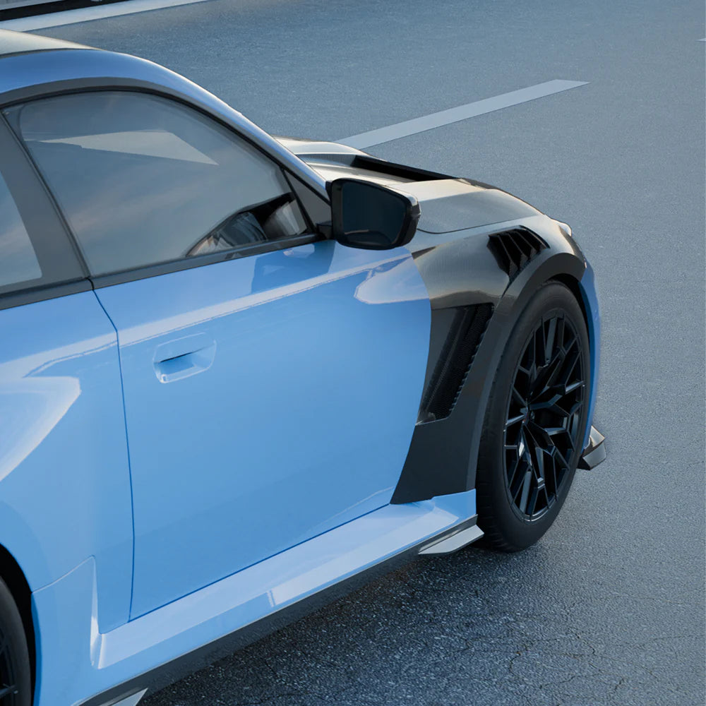 SOOQOO Carbon Fibre Fender Replacements - Compatible with BMW M2 (G87) - SOOQOO Official Front Fenders Complete