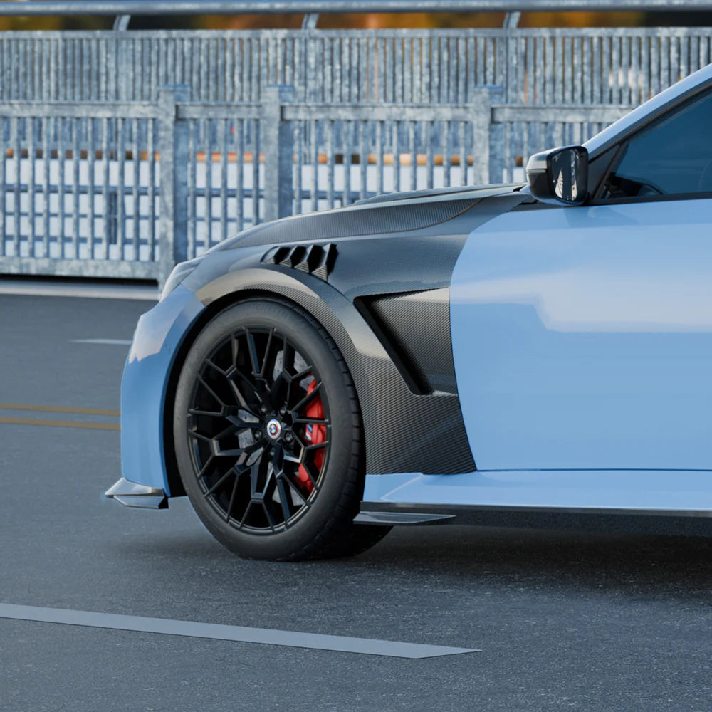 SOOQOO Carbon Fibre Fender Replacements - Compatible with BMW M2 (G87) - SOOQOO Official Front Fenders Complete