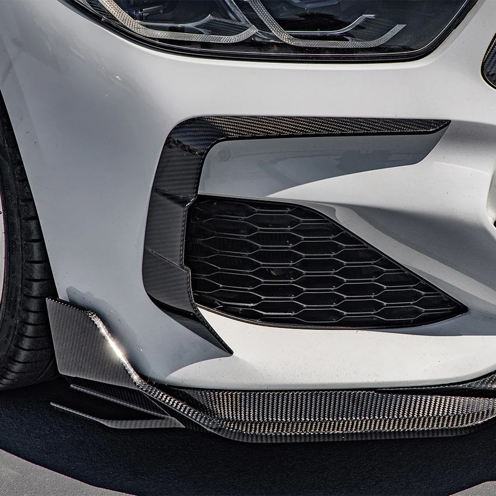 SOOQOO Carbon Fibre Front Bumper Inserts - Compatible with BMW 8 Series (G14/G15/G16) - SOOQOO Official Front Canards/Bumper Inserts