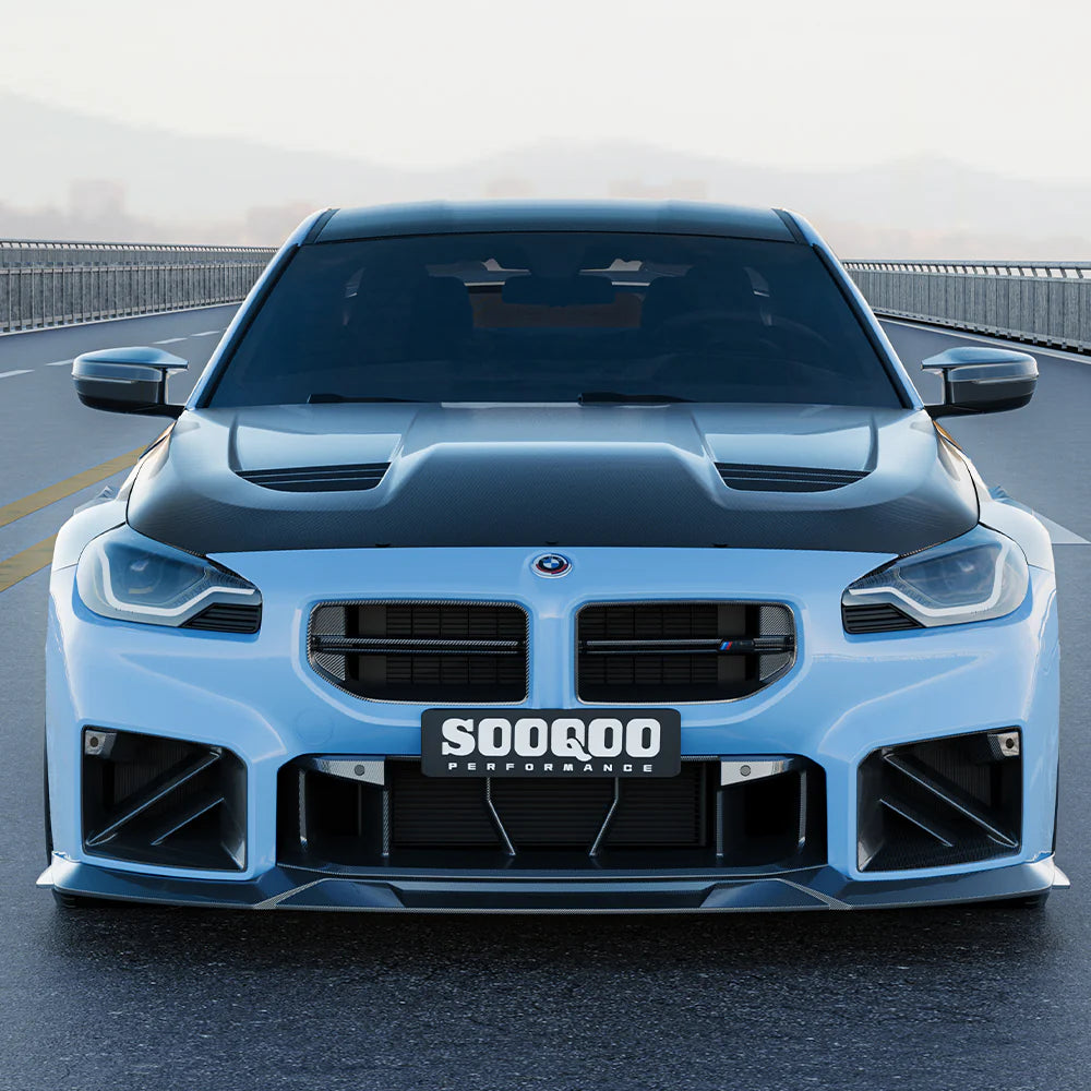 SOOQOO Carbon Fibre Hood Replacement - Compatible with BMW M2 (G87) - SOOQOO Official Hood/Bonnet Complete