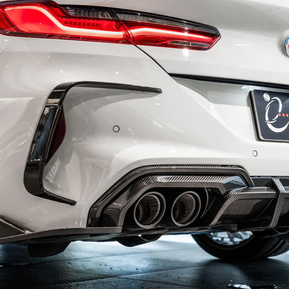 SOOQOO Carbon Fibre Rear Bumper Diffuser - Compatible with BMW M8 (F91/F92/F93) - SOOQOO Official Rear Diffuser