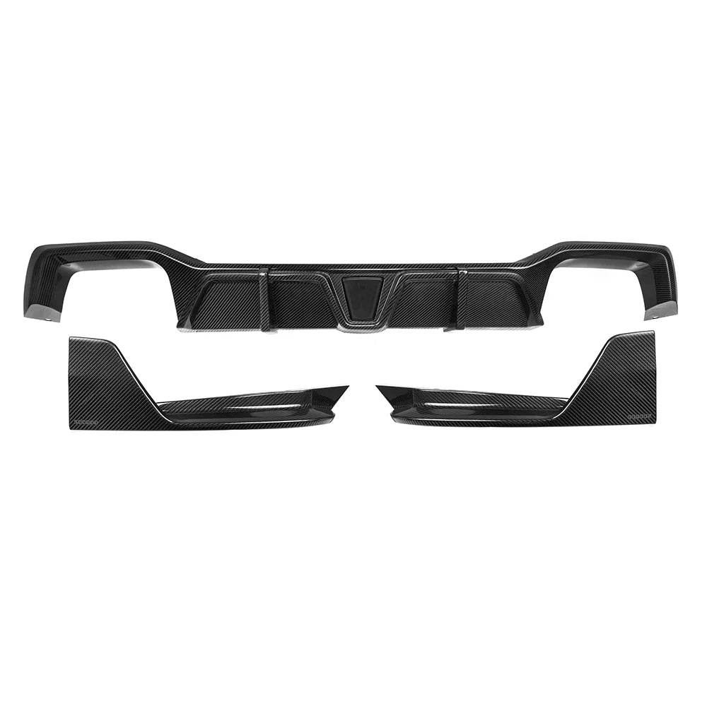SOOQOO Carbon Fibre Rear Diffuser - Compatible with BMW X4 LCI (G02) - SOOQOO Official Front Lip