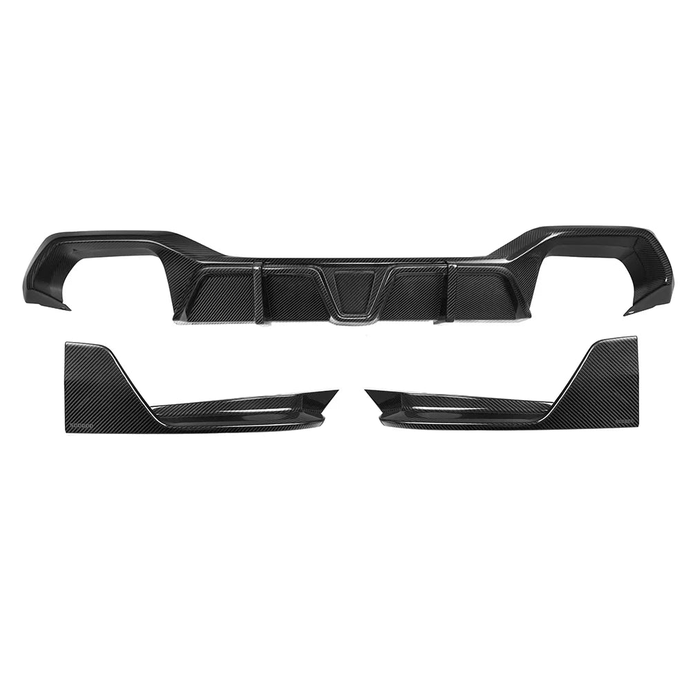 SOOQOO Carbon Fibre Rear Diffuser - Compatible with BMW X4 LCI (G02) - SOOQOO Official Front Lip