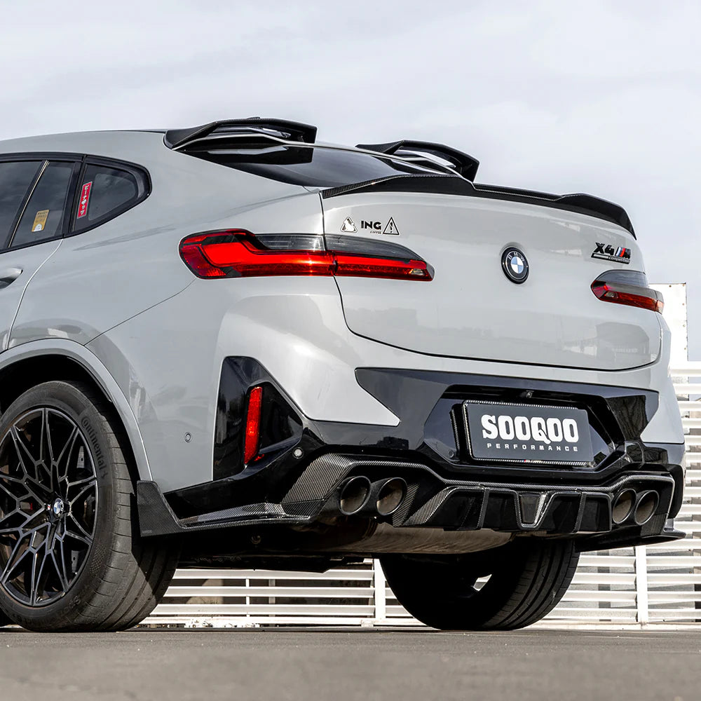 SOOQOO Carbon Fibre Rear Diffuser - Compatible with BMW X4M (F98) - SOOQOO Official Rear Diffuser