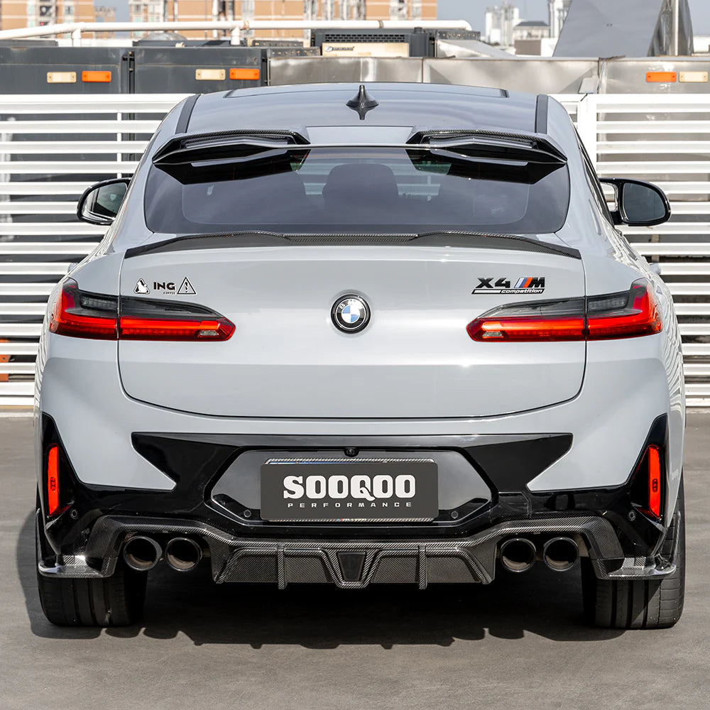 SOOQOO Carbon Fibre Rear Diffuser - Compatible with BMW X4M (F98) - SOOQOO Official Rear Diffuser