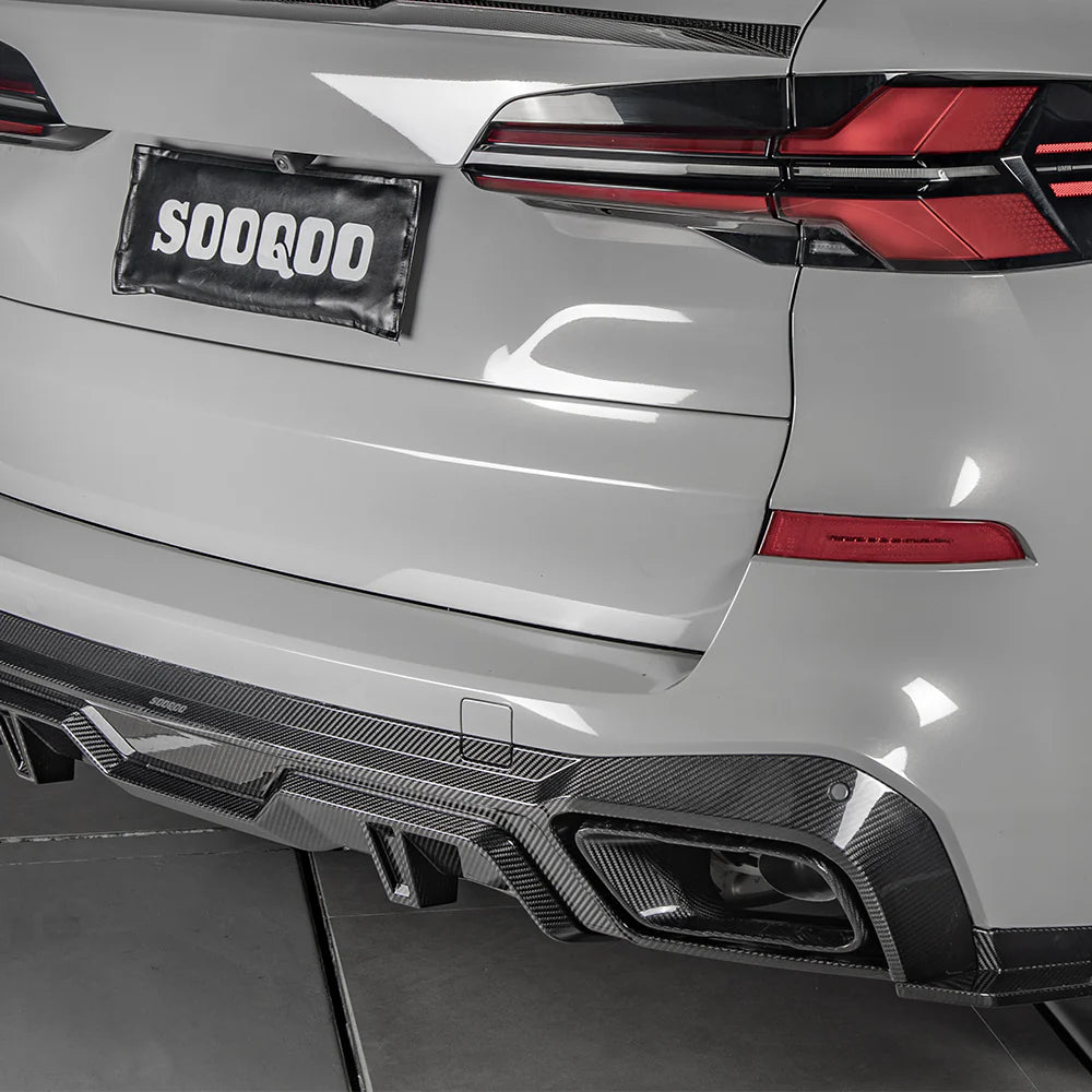 SOOQOO Carbon Fibre Rear Diffuser - Compatible with BMW X5 (G05) - SOOQOO Official Rear Diffuser
