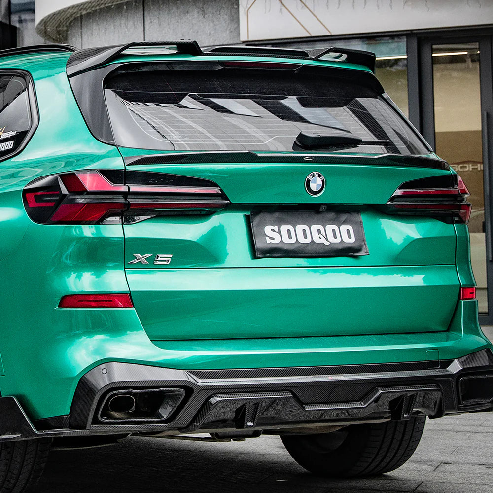 SOOQOO Carbon Fibre Rear Diffuser - Compatible with BMW X5 (G05) - Twenty Two Tuning Rear Diffuser
