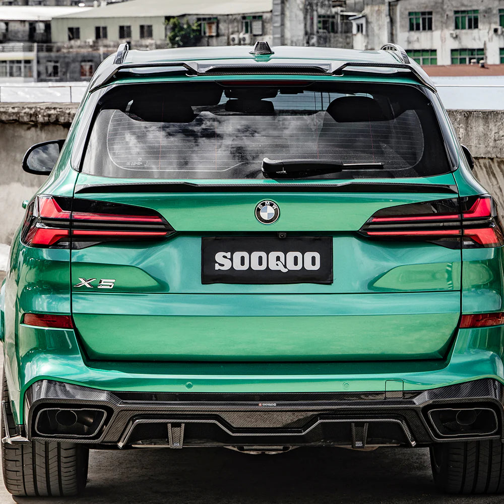 SOOQOO Carbon Fibre Rear Diffuser - Compatible with BMW X5 (G05) - Twenty Two Tuning Rear Diffuser