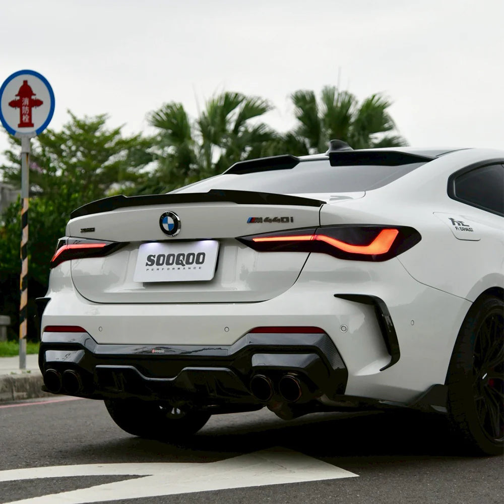 SOOQOO Carbon Fibre Rear Roof Spoiler - Compatible with BMW 4 Series (G22) - SOOQOO Official Rear Spoiler