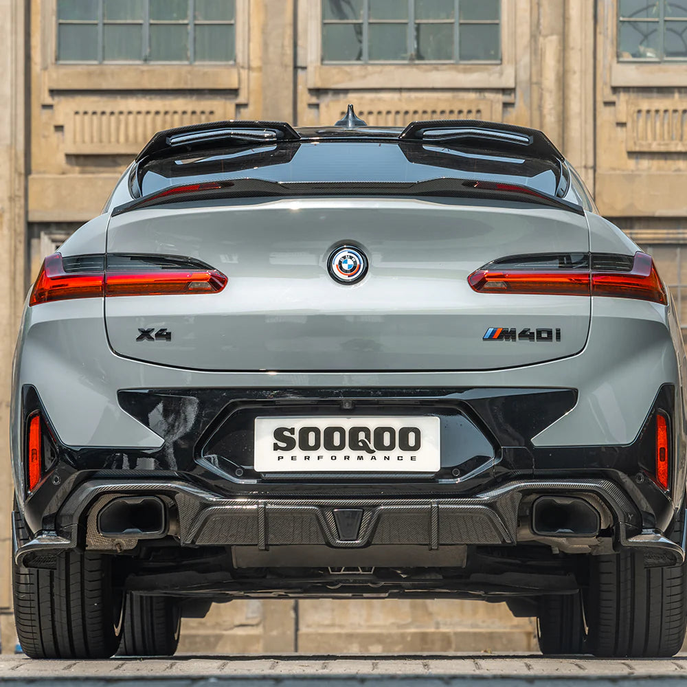 SOOQOO Carbon Fibre Rear Roof Spoiler - Compatible with BMW X4/X4M (G02/F98) - SOOQOO Official Rear Spoiler