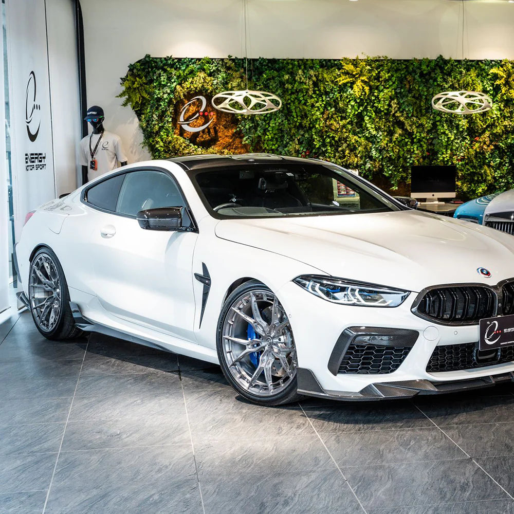SOOQOO Carbon Fibre Side Skirt Extensions - Compatible with BMW M8 (F91/F92/F93) - SOOQOO Official Side Skirts