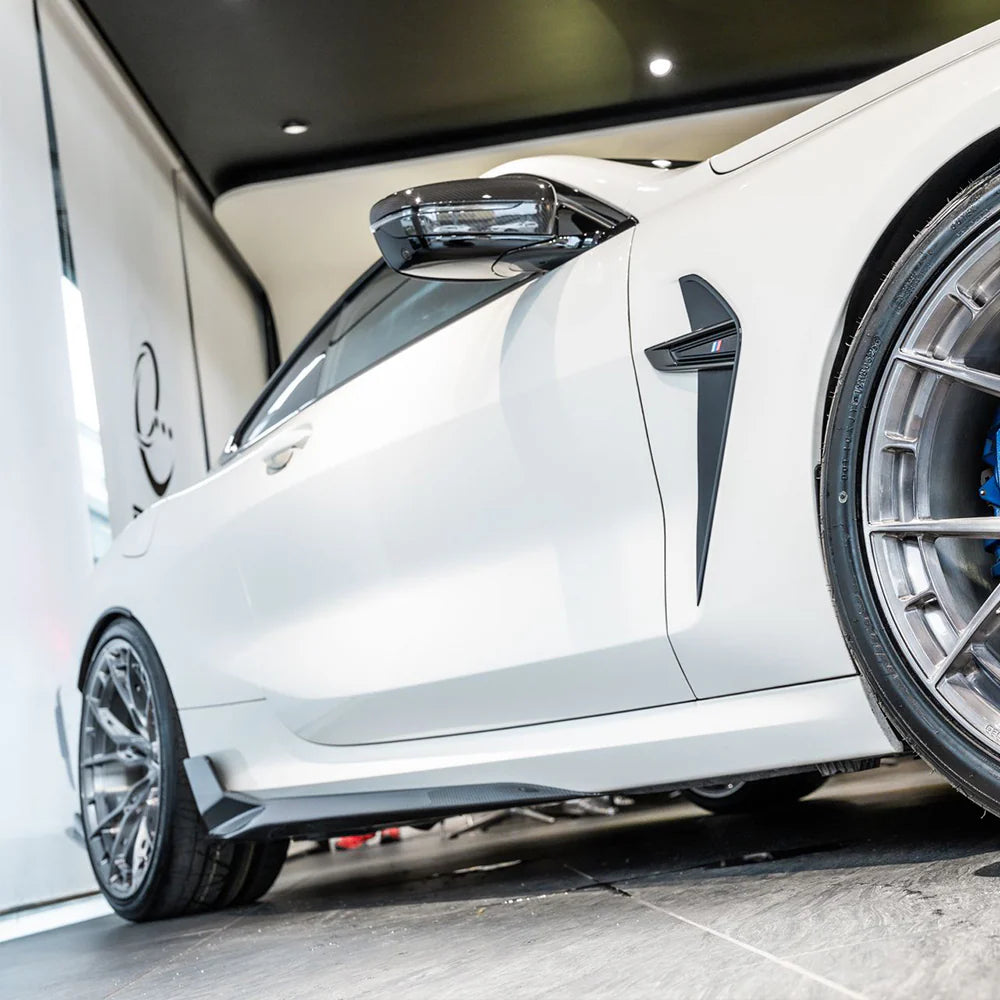 SOOQOO Carbon Fibre Side Skirt Extensions - Compatible with BMW M8 (F91/F92/F93) - SOOQOO Official Side Skirts