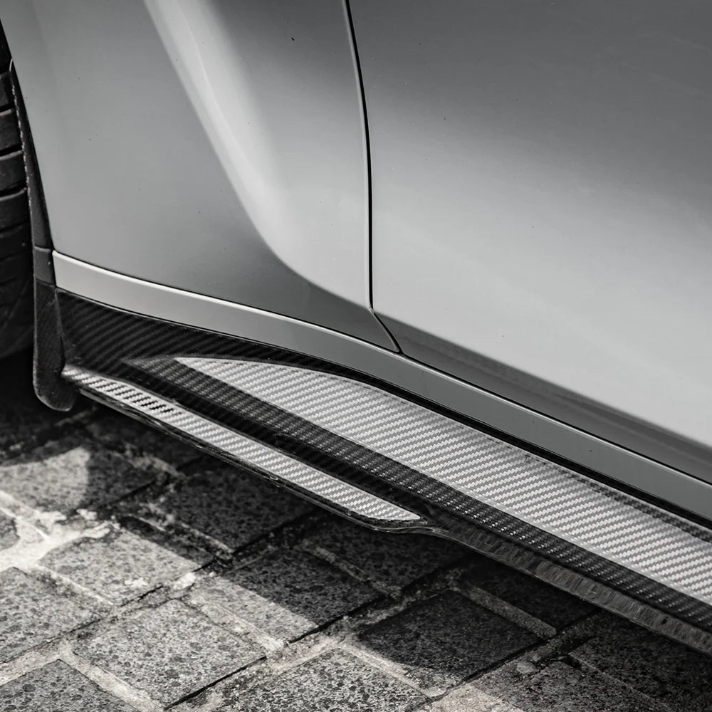SOOQOO Carbon Fibre Side Skirts - Compatible with BMW M3/M4 (G80/G81/G82/G83) - SOOQOO Official Side Skirts