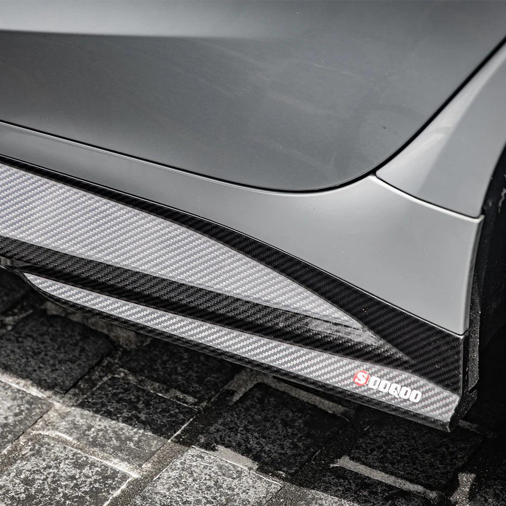 SOOQOO Carbon Fibre Side Skirts - Compatible with BMW M3/M4 (G80/G81/G82/G83) - SOOQOO Official Side Skirts