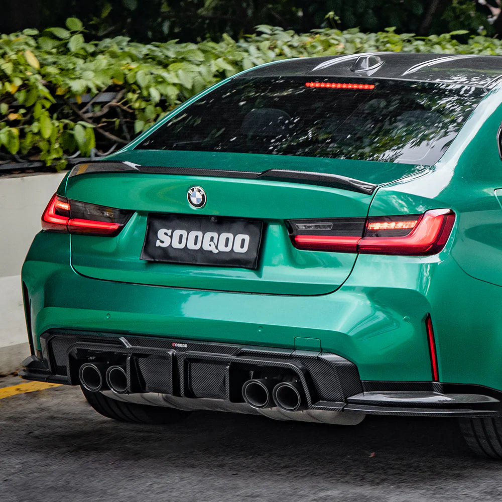 SOOQOO V1 Carbon Fibre Rear Diffuser - Compatible with BMW M3/M4 (G80/G81/G82/G83) - SOOQOO Official Rear Diffuser