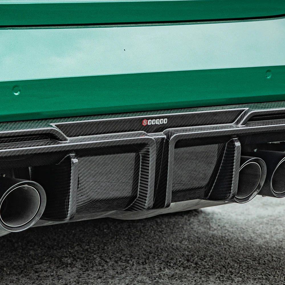 SOOQOO V1 Carbon Fibre Rear Diffuser - Compatible with BMW M3/M4 (G80/G81/G82/G83) - SOOQOO Official Rear Diffuser