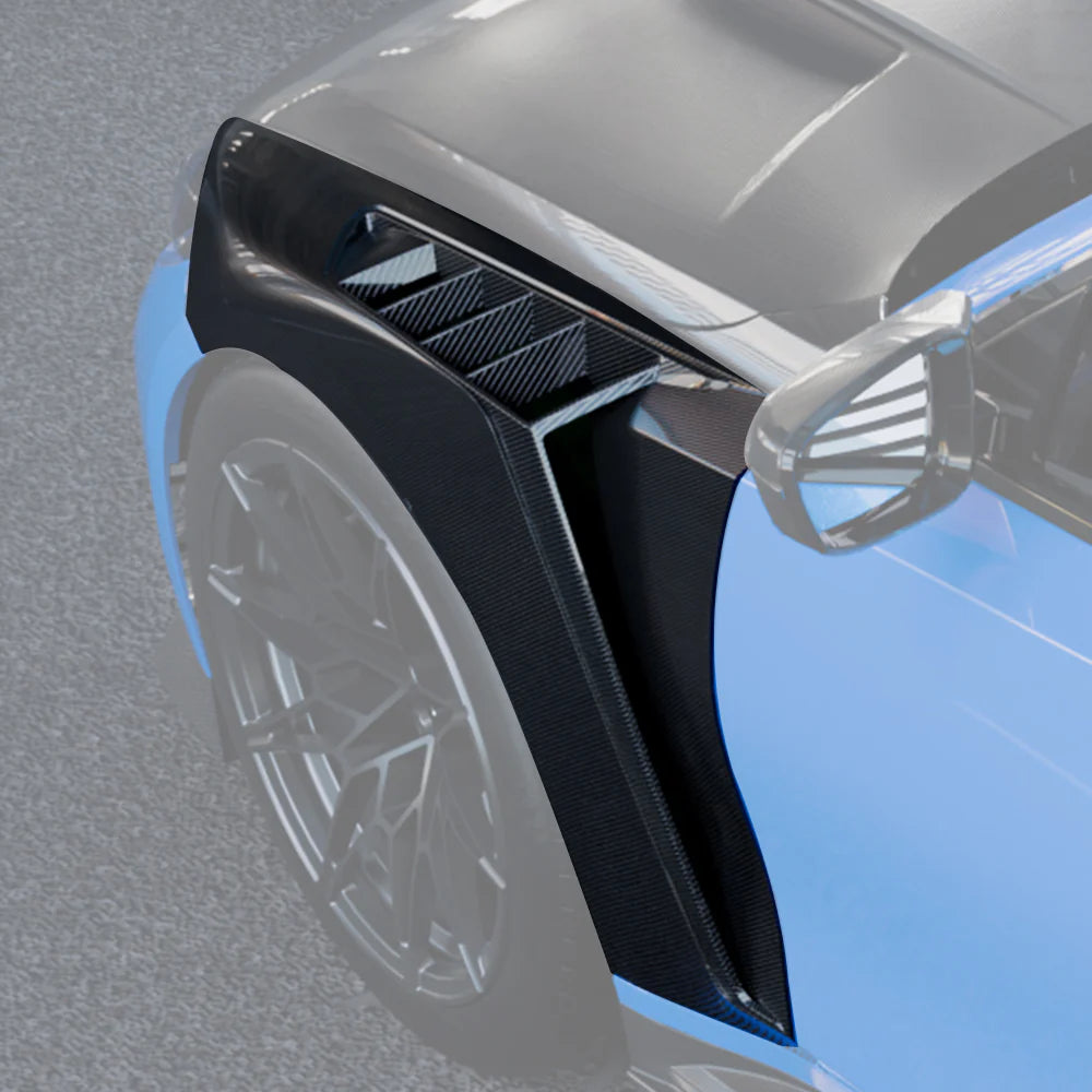 SOOQOO Vented Carbon Fiber Fenders - Compatible with BMW M3 (G80/G81) - SOOQOO Official Front Fenders Complete