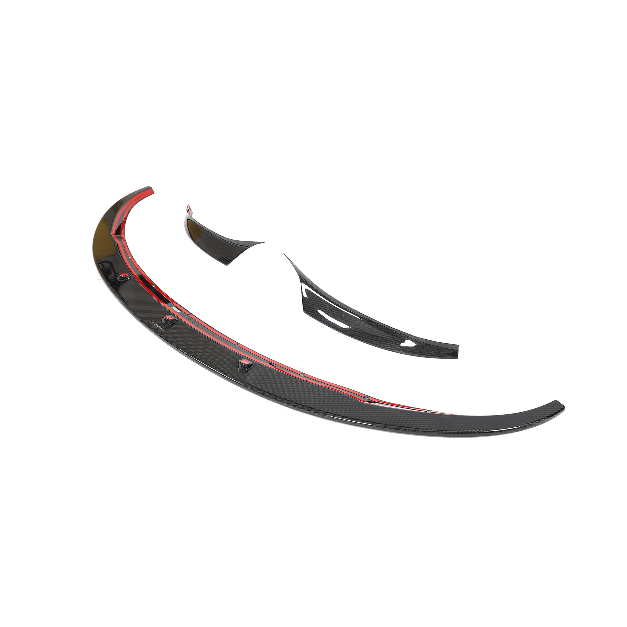 Tesla Model 3 (LCI) TTT Carbon Fiber Front Lip Spoiler - Twenty Two Tuning Front Lip