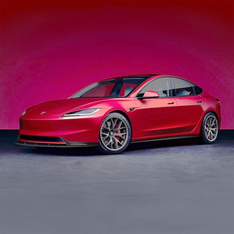 Tesla Model 3 (LCI) TTT Carbon Fiber Full Kit - Twenty Two Tuning Full Styling Kit