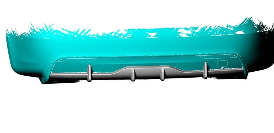 Tesla Model S (FL) RZ Style Carbon Fibre Rear Diffuser - Twenty Two Tuning Rear Diffuser