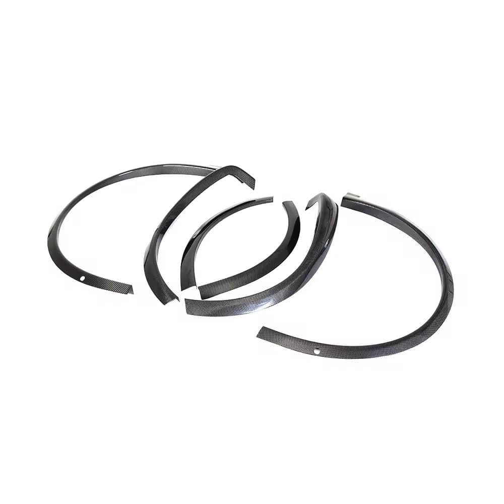 Tesla Model X (1st Gen) OEM+ Style Carbon Fibre Fender Trim Overlays - Twenty Two Tuning Fender Trim Kit