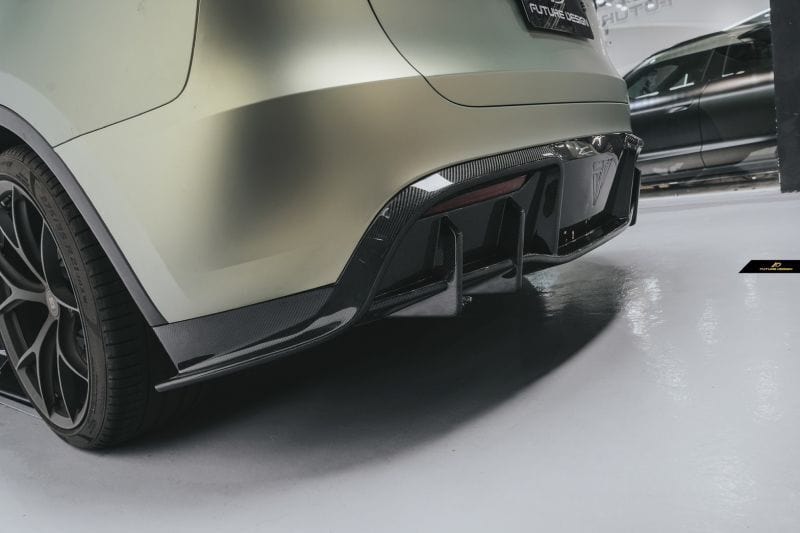 Tesla Model Y Future Design Carbon Fibre Rear Diffuser - Future Design Rear Diffuser