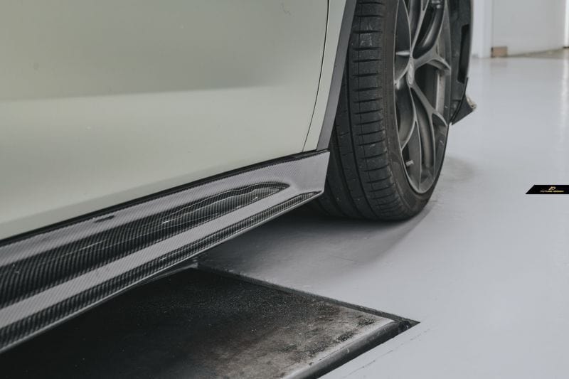 Tesla Model Y Future Design Carbon Fibre Side Skirts - Future Design Side Skirts