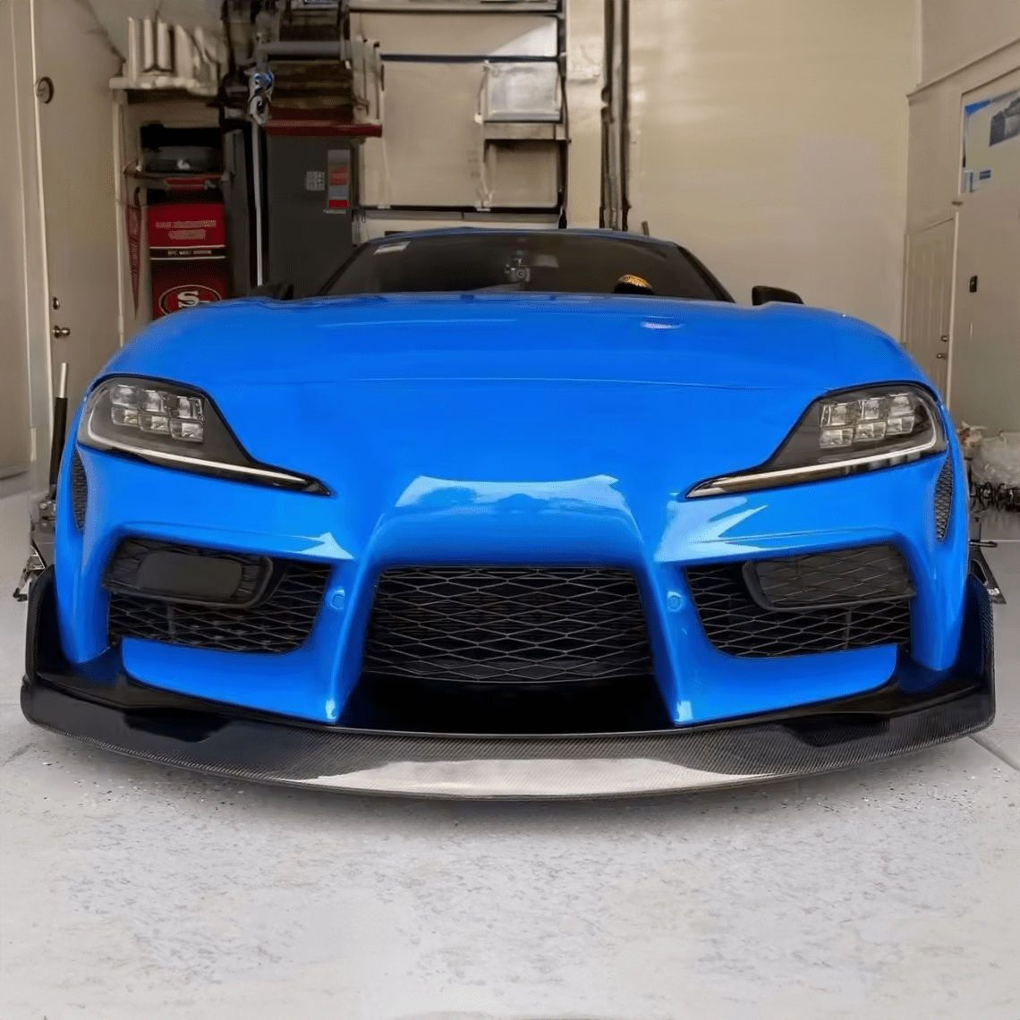 Toyota Supra MK5 (A90) VARIS Style Carbon Fibre Front Lip - Twenty Two Tuning Front Lip