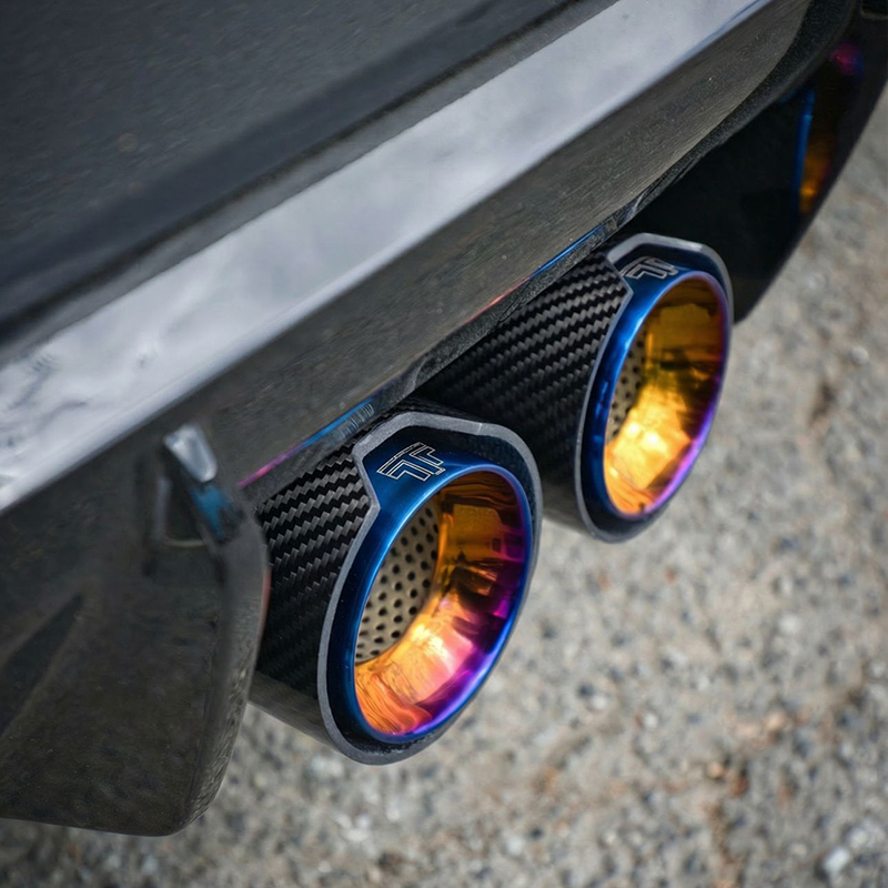 TTT Carbon Fibre Exhaust Tips - Compatible with BMW M3/M4 (G80/G81/G82/G83) - Twenty Two Tuning Exhaust Tips