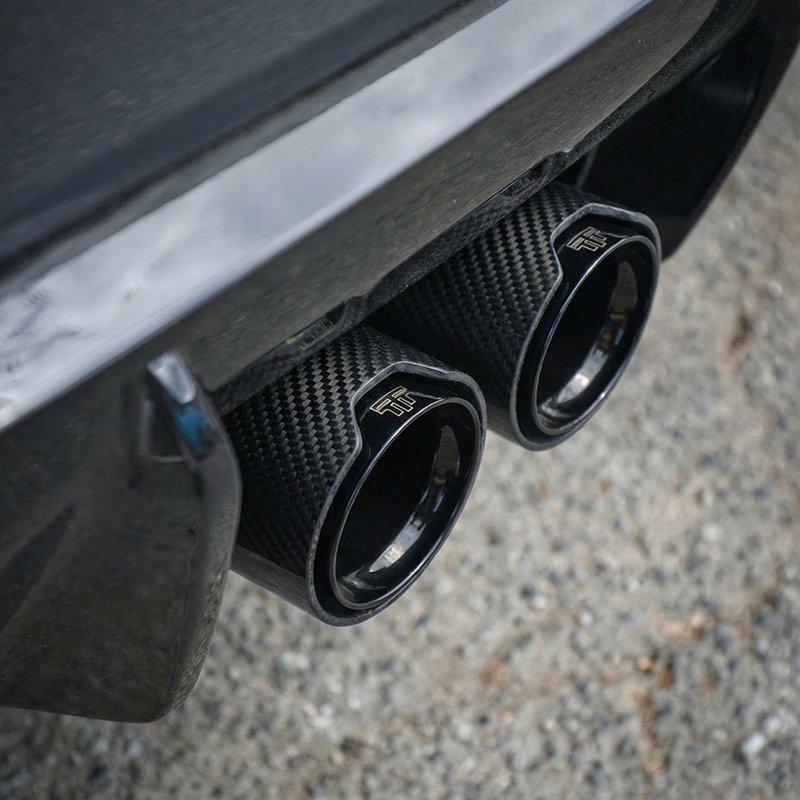 TTT Carbon Fibre Exhaust Tips - Compatible with BMW M3/M4 (G80/G81/G82/G83) - Twenty Two Tuning Exhaust Tips