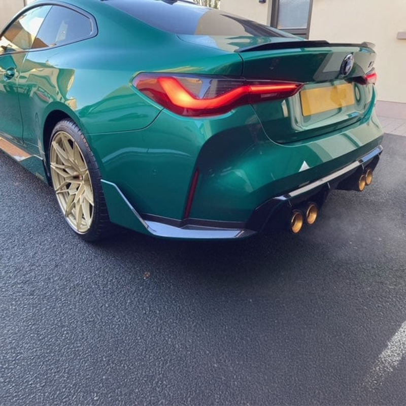 TTT Carbon Fibre Exhaust Tips - Compatible with BMW M3/M4 (G80/G81/G82/G83) - Twenty Two Tuning Exhaust Tips