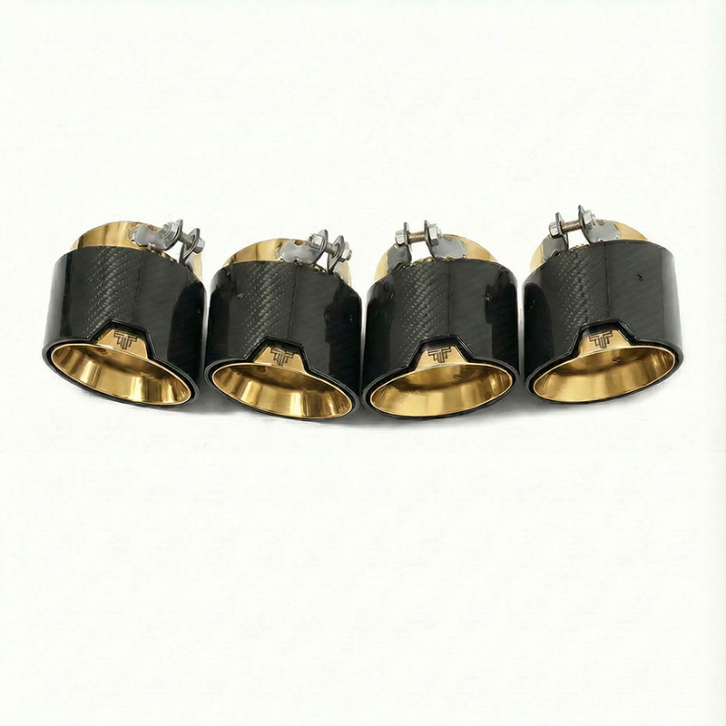 TTT Slash Cut Carbon Exhaust Tips - Compatible with BMW X3M (F97) - Twenty Two Tuning Exhaust Tips