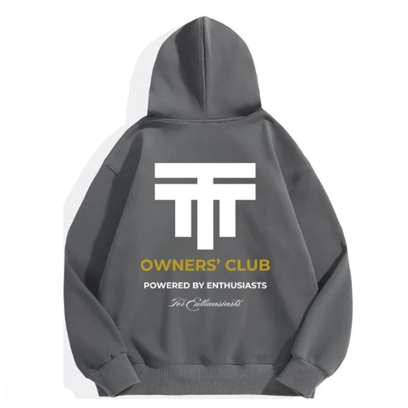 Twenty Two Tuning Owners Club Hoodie Grey - Twenty Two Tuning Clothing