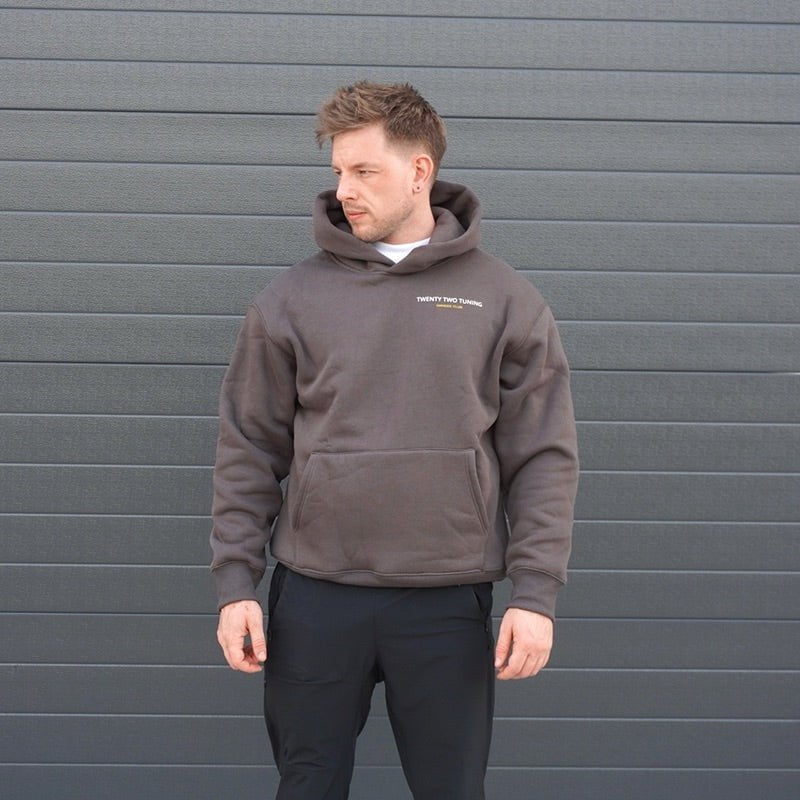 Twenty Two Tuning Owners Club Hoodie Grey - Twenty Two Tuning Clothing