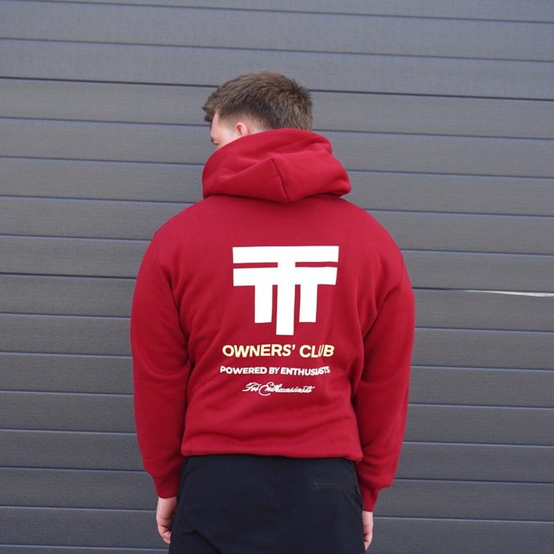 Twenty Two Tuning Owners Club Hoodie Maroon - Twenty Two Tuning Clothing