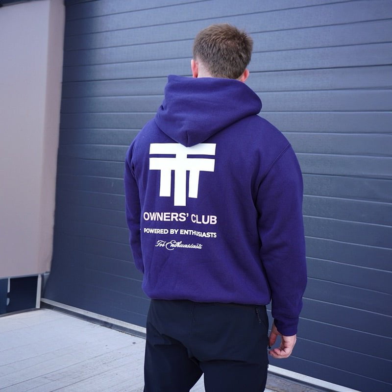 Twenty Two Tuning Owners Club Hoodie Navy Blue - Twenty Two Tuning Clothing