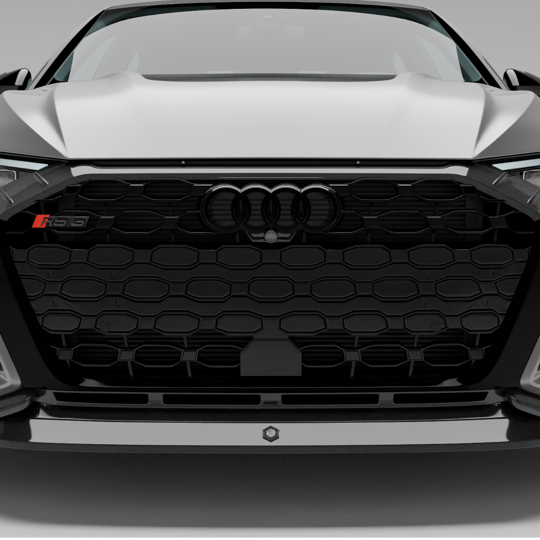 RevoZport Carbon Fiber Front Grill Compatible With Audi RS3 8Y Limousine