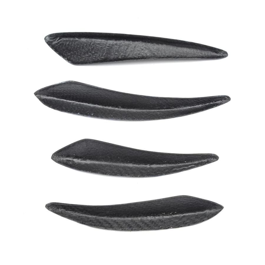 Universal Carbon Fibre Front Bumper Canards - Twenty Two Tuning Front Canards/Bumper Inserts