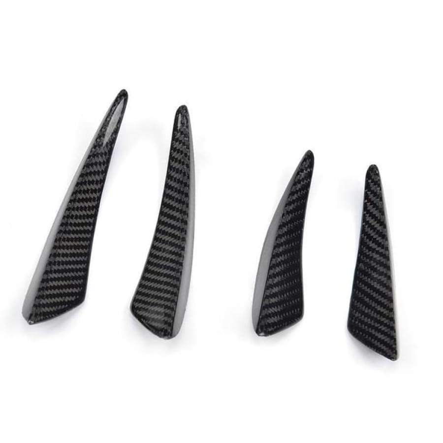 Universal Carbon Fibre Front Bumper Canards - Twenty Two Tuning Front Canards/Bumper Inserts