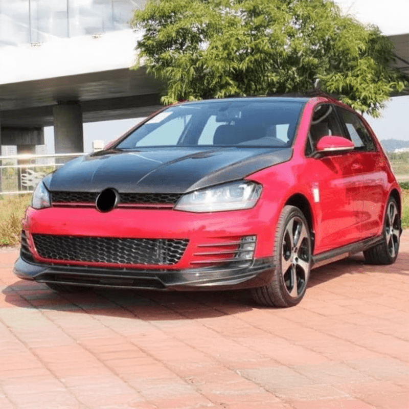 Volkswagen Golf GTI/GTD (Mk7) Oettinger Style Carbon Fiber Front Lip Spoiler - Twenty Two Tuning Front Lip