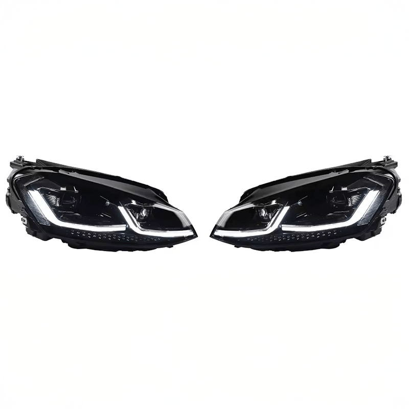 Volkswagen Golf (MK7) Facelift Style Replacement Headlights (Plug and Play) - EXL Design Headlight/Headlamp Replacement