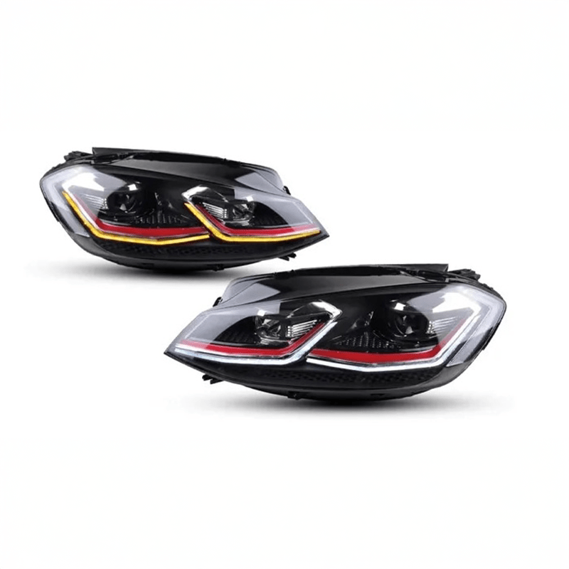 Volkswagen Golf (MK7) Facelift Style Replacement Headlights (Plug and Play) - EXL Design Headlight/Headlamp Replacement