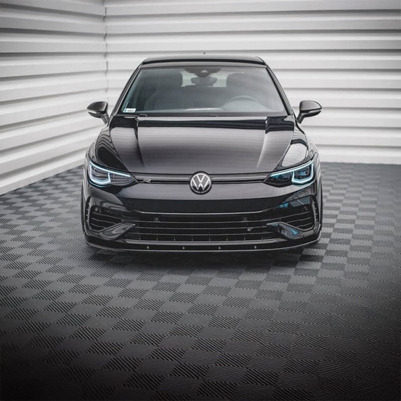 Volkswagen Golf R (Mk8) Maxton Style Carbon Fibre Front Lip Spoiler - Twenty Two Tuning Front Lip