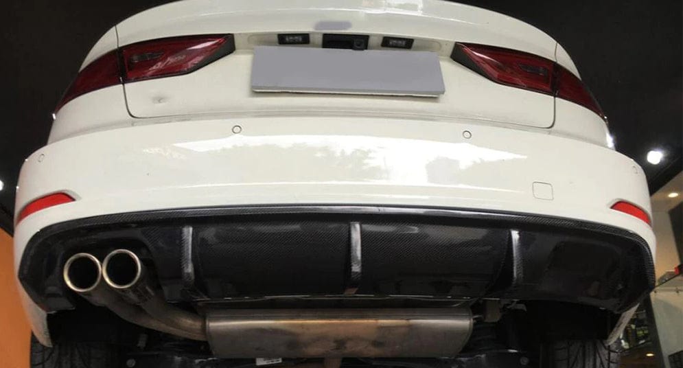 Audi A3 (8V) Saloon Pre-Facelift OEM Style Carbon Fibre Rear Diffuser - Twenty Two Tuning Rear Diffuser