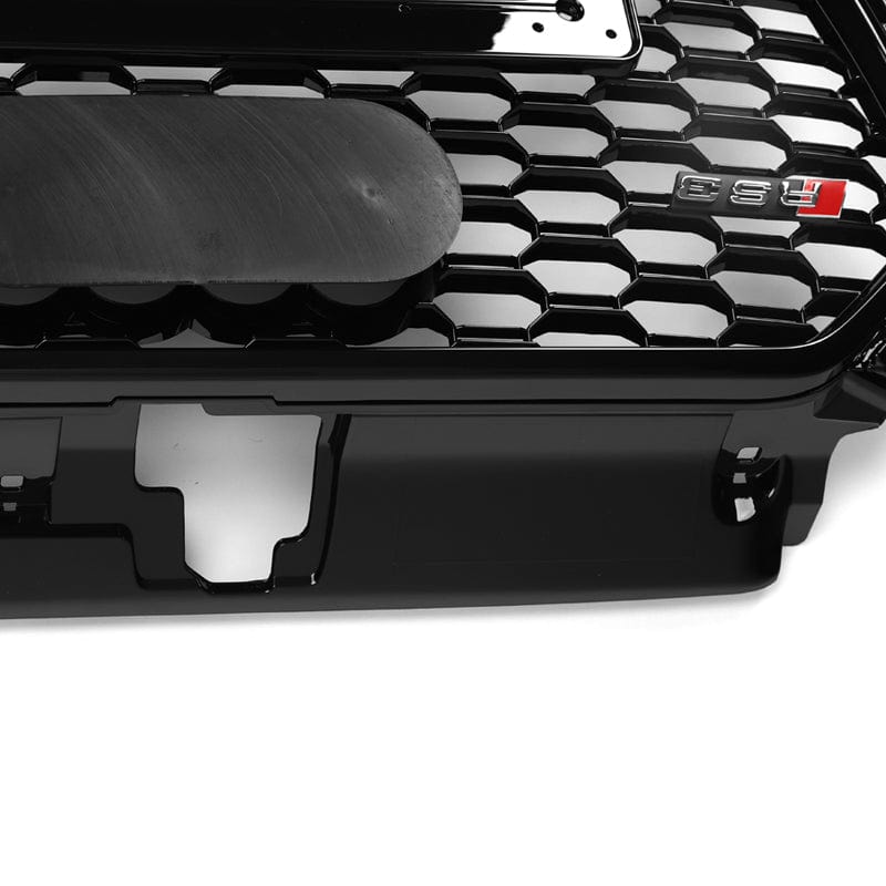 Audi A3/S3 (8V) Facelift Gloss Black Honeycomb Grille With ACC - Twenty Two Tuning Front Grille