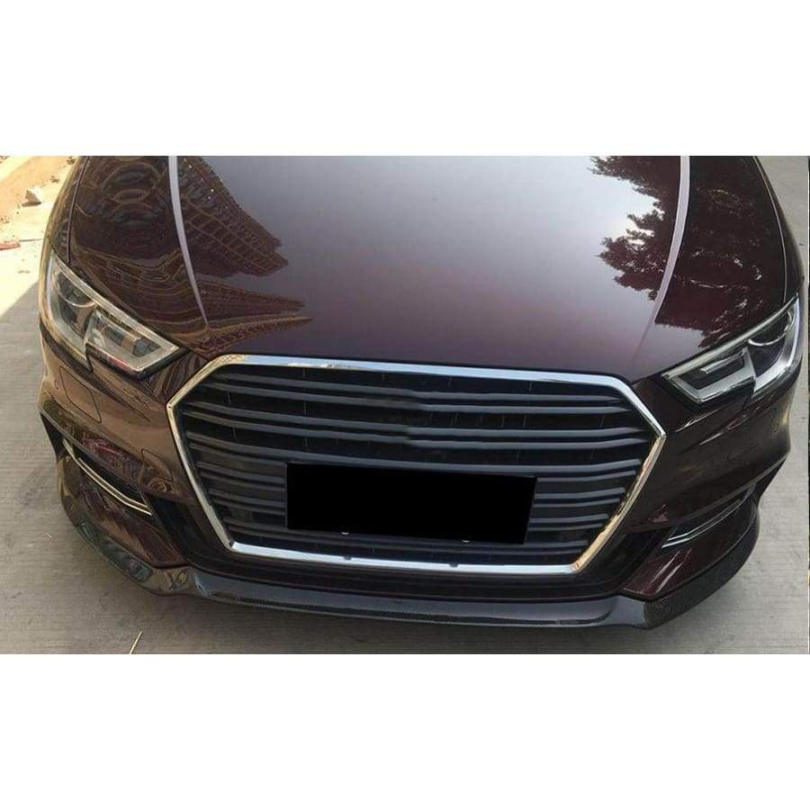 Audi A3/S3 (8V) S Line Hatchback Facelift Carbon Fibre Front Lip Spoiler - Twenty Two Tuning Front Lip