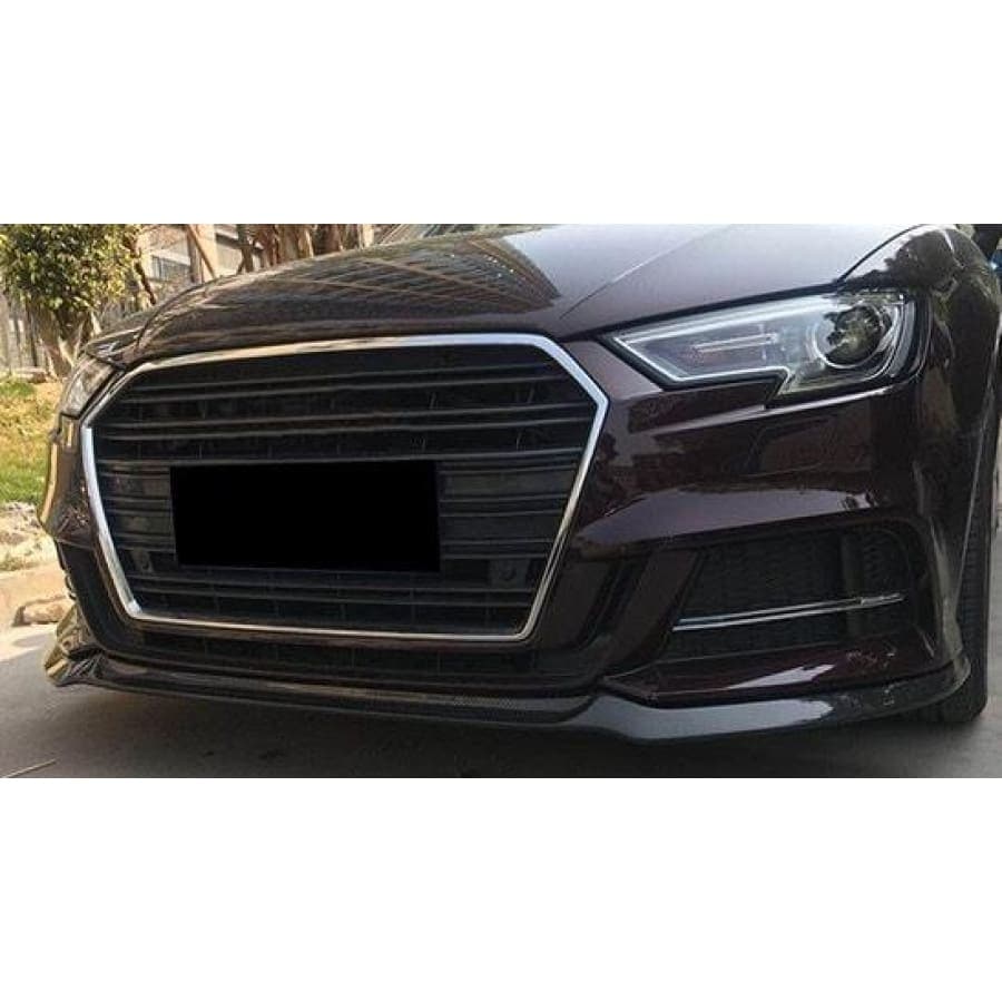 Audi A3/S3 (8V) S Line Hatchback Facelift Carbon Fibre Front Lip Spoiler - Twenty Two Tuning Front Lip