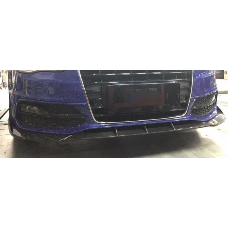 Audi A3/S3 (8V) S Line Hatchback Pre-Facelift Carbon Fibre Front Lip Spoiler - Twenty Two Tuning Front Lip